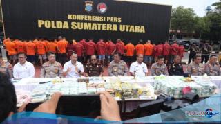 Dua Pekan Menjabat Dirnarkoba Polda Sumut Bongkar Peredaran 191 Kg Narkoba